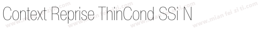 Context Reprise ThinCond SSi Normal字体转换